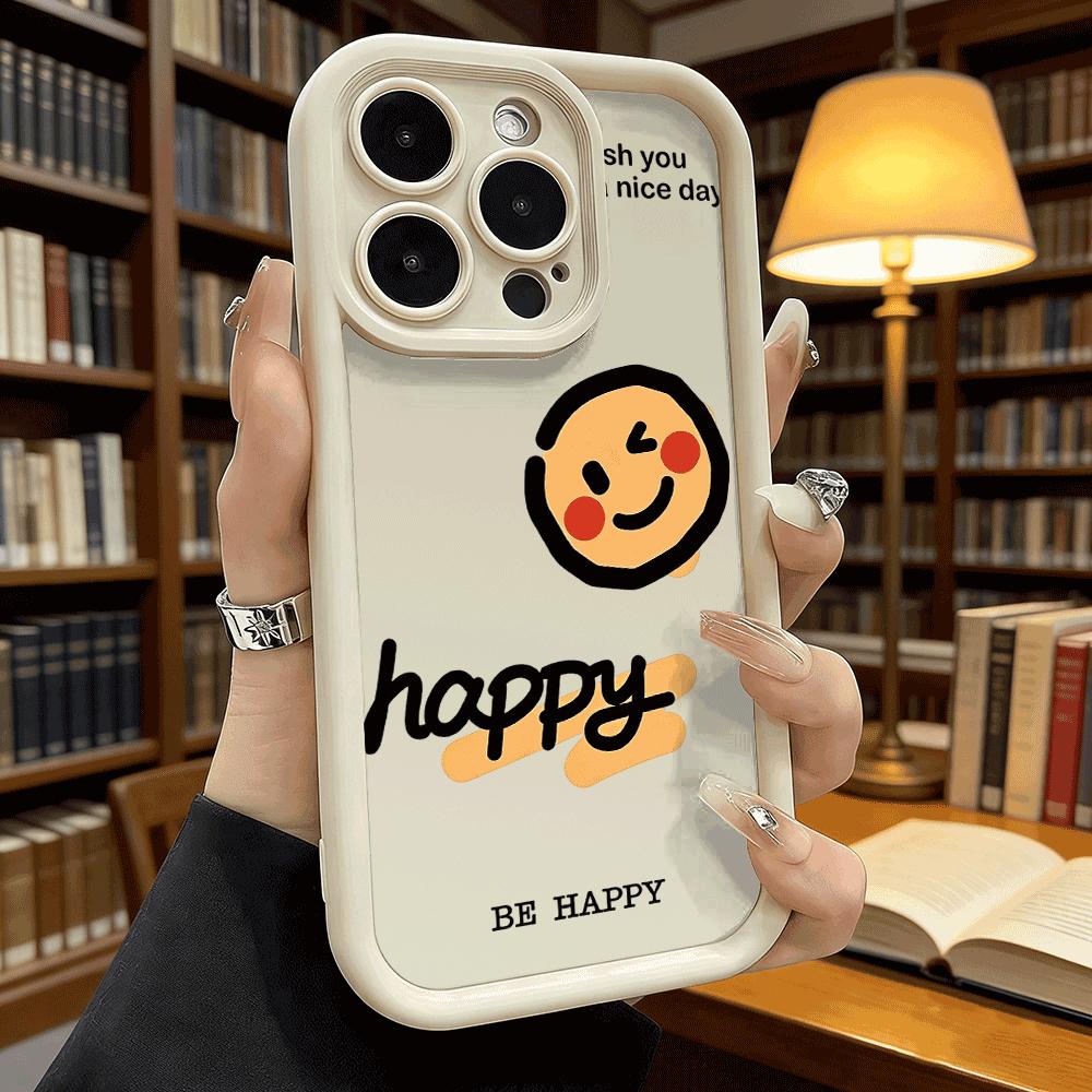 Happy Face Wallpaper Soft TPU Shockproof Case For Xiaomi Redmi Note 15 14 13 12 11 Pro Anti-Fall Protective Back Cover