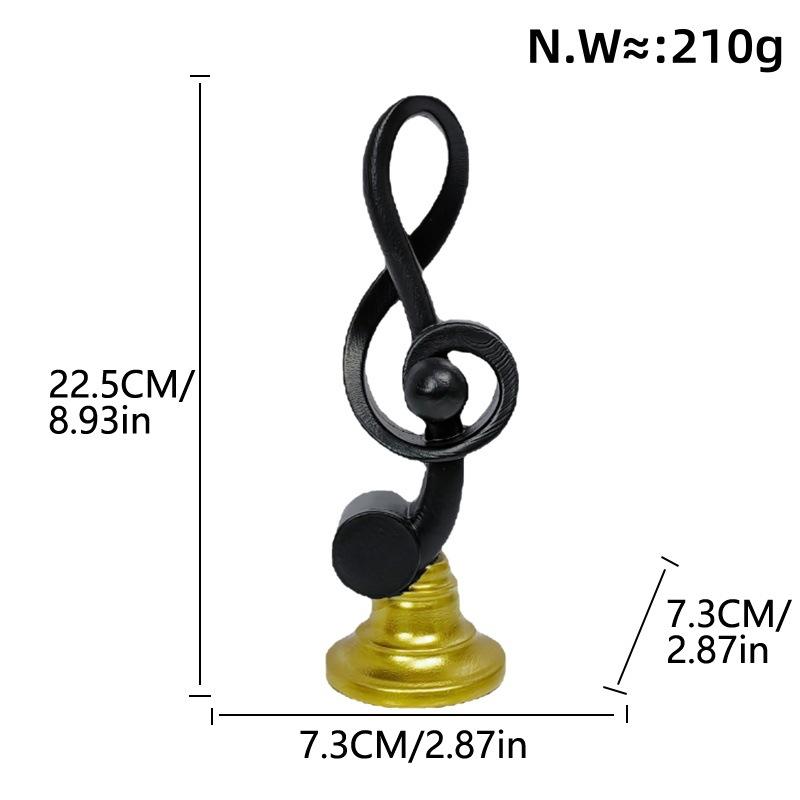 Modern Good Antique Creative Design Musical Notes Knot Decorations Living Room Home Tabletop Model Room Decoration Entrance Resin Crafts