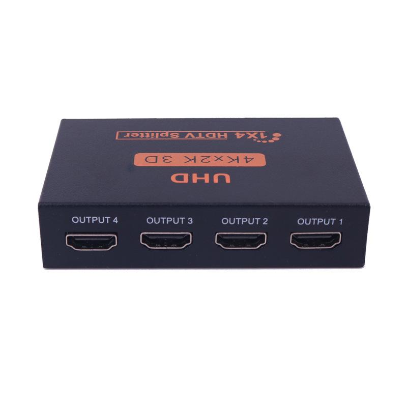 4K 2K HDMI-Compatible Splitter HDMI 1 in 4 Out Video Switcher Cable Adapter Hub For PS4 Laptop Monitor TV Box Projector