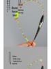 Enhanced High-Sensitivity Crucian Carp Float: Wind & Wave Resistant with Eye-Catching Tail.