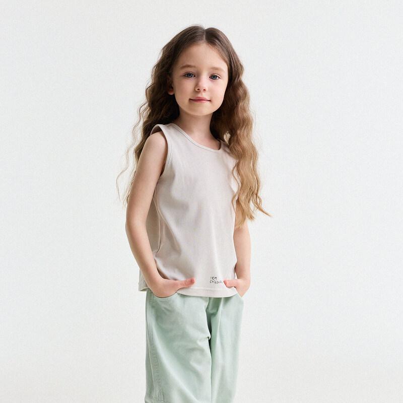 

Girls 2026 Summer Letter Print Vest 140