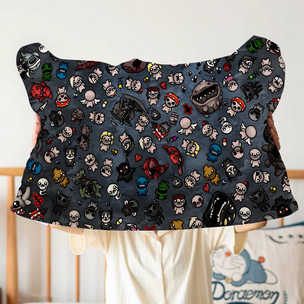 Hot Game The Binding Of Isaac Cartoon Pillow Towels- Single Quick-Dry Polyester Pillowcase Pillow Core Cover Breathable