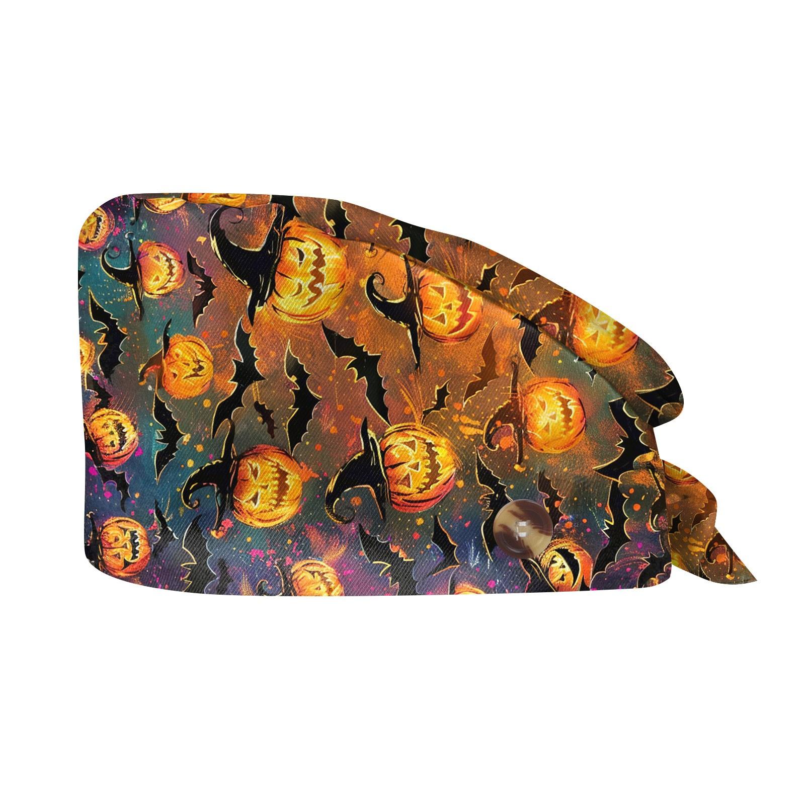 

Модная шляпа для работы на Хэллоуин с принтом Повседневная кепка с сумкой One Size оранжевый