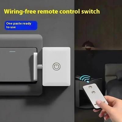Intelligenter kabelloser Lichtschalter-Controller mit Fernbedienung, großer Erfassungsreichweite, keine Verkabelung erforderlich, zum Ausschalten von Lichtern, Artefakt, intelligenter Schalter, Tastendrücker