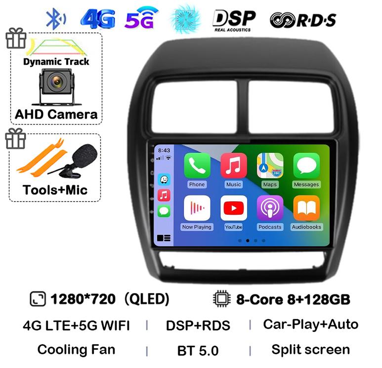 Android 14 Carplay Auto For Mitsubishi ASX 1 2016 2017 2018 2019 2020 2021 2022 Car Radio Multimedia Video Player DSP GPS Stereo