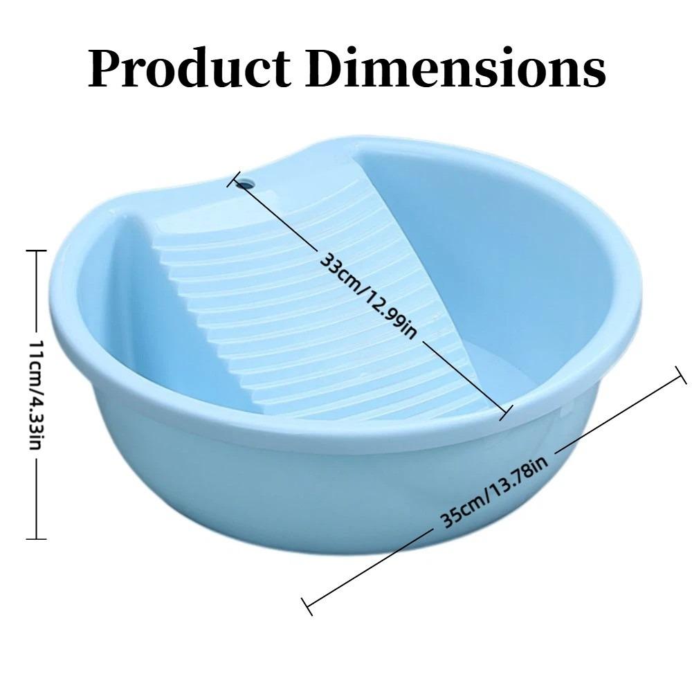 Thickened Washboard Basin Plastic Laundry Tub Underwear Cleaning Basin  For Hand Washing Clothes