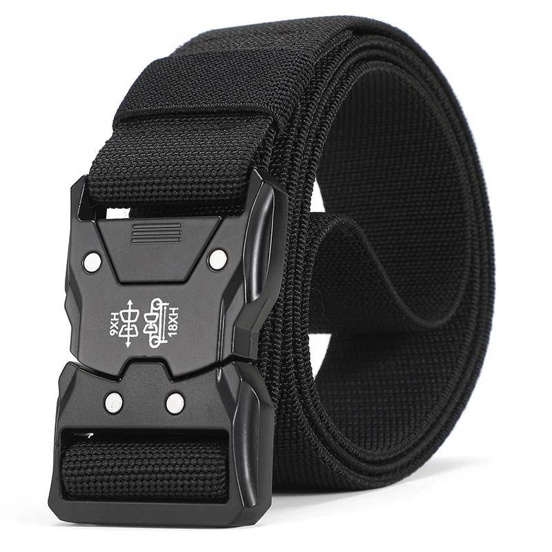 Tactical Belt Quick Release Elastic Belt Casual Tooling Training Belt Men's Trousers Belt