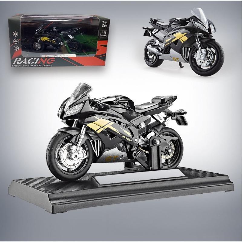 1PC 1:18 alloy motorcycle model Yamaha locomotive ornament simulation toy gift model car