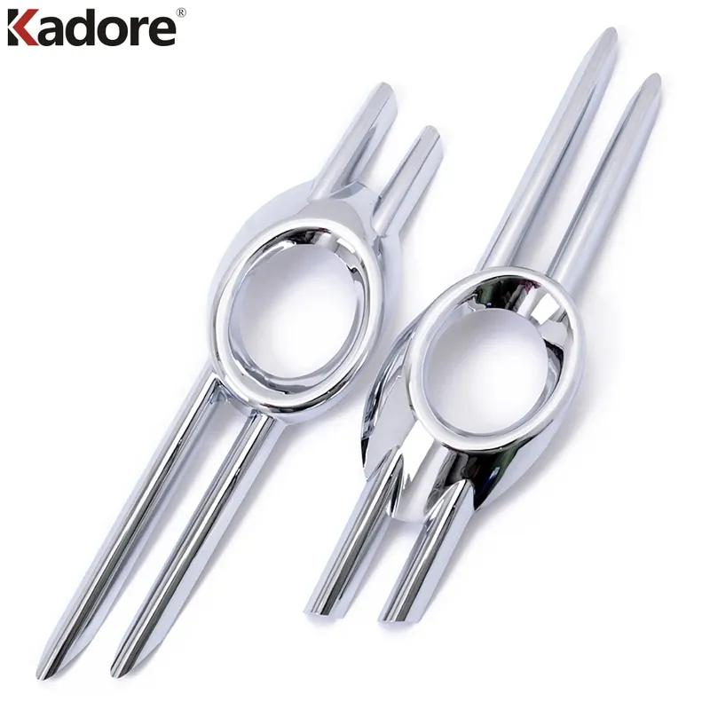 For Volkswagen VW Passat CC 2009 2010 2011 Chrome Front Fog Light Lamp Cover Trim Foglights Foglamp Bezel Trims Car Accessories