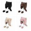 Windproof Faux Fur Beanie Thickened Ear Protection Hat Fashion Winter Hat  Daily Wear