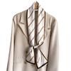 New temperament double-layer scarf streamer strap bag decoration suit scarf small long headband silk scarf women's printing narrow