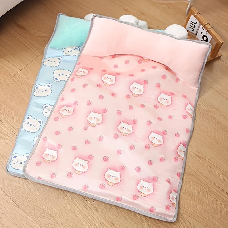 Cool in Summer Bed Cats Bring A Pillow Refreshing Mat for Cats Breathable Comfortable Refreshing Cat Mat Kittens Puppies Nest