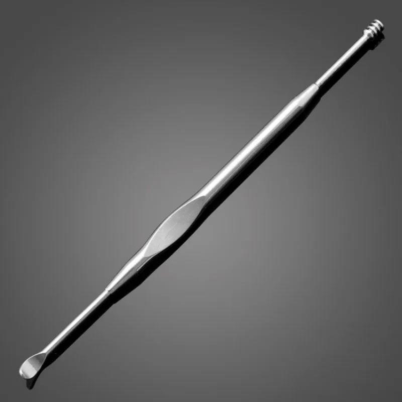 Curățător Dublu pentru Îndepărtarea Cerumenului Auricular, Remover Dublu pentru Ceară Auriculară, Curățare 360°, Instrumente pentru Îngrijirea Urechilor din Oțel Inoxidabil