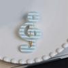 Stylish Striped Star Musical Note Resin Hair Clip For Women Girls Fashion Accessories