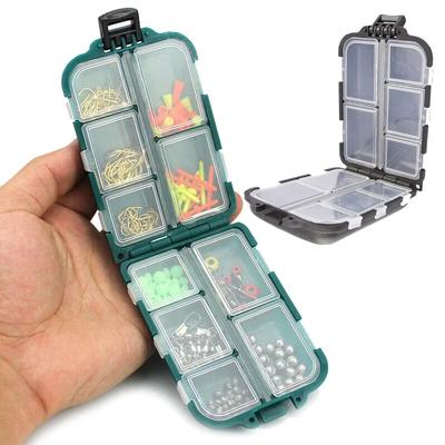 Scatola Portaoggetti per Accessori da Pesca a 10 Scomparti Attrezzatura da Pesca Luya Scomparti Divisi Scatola per Esche a Doppia Faccia Scatola per Accessori Gruppo Pesca