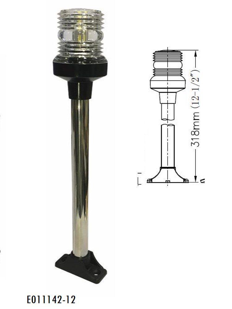 24V LED Yacht Anchor Light - 360° White Light, 2.5W