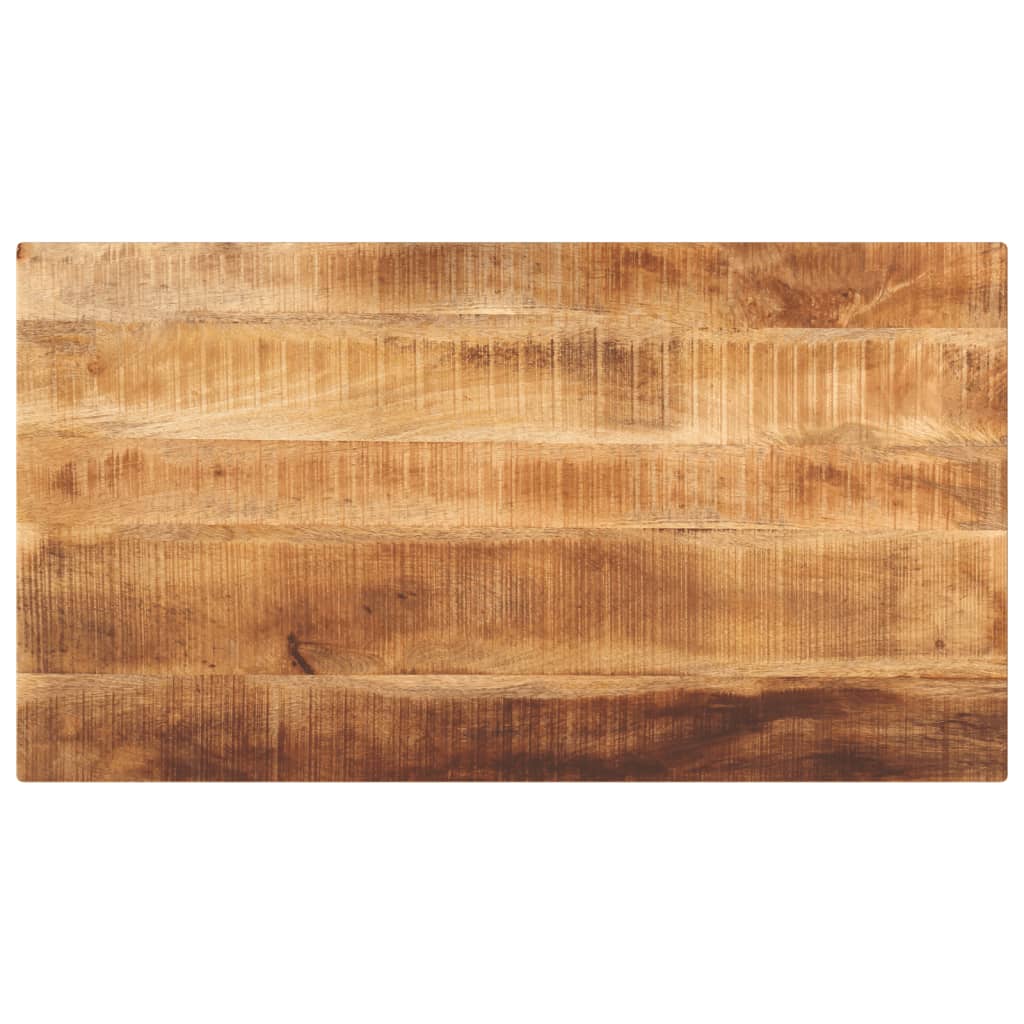 Vidaxl Blat Do Stołu, 100X70X2,5 Cm, Prostokątny, Surowe Drewno Mango