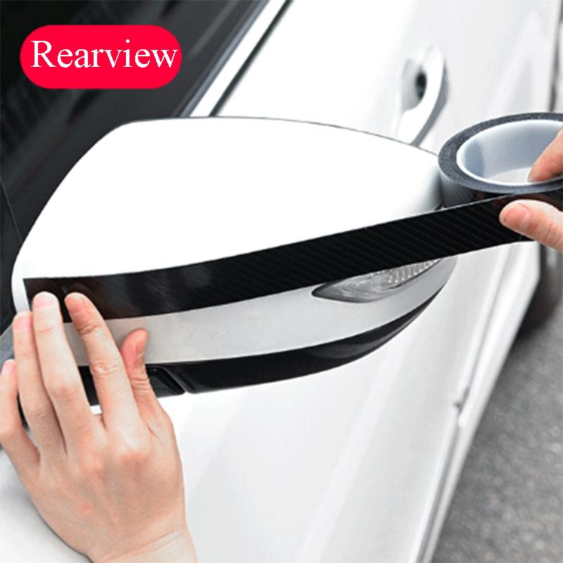 Kohlefaser Vinyl Folienband, Selbstklebende Auto Türschwellen Schutzfolie, Auto B-Säulen Verkleidungsaufkleber, Kratzfeste Innen- und Außenaufkleber