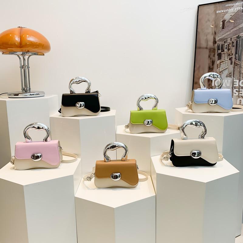 Tasche Damen neu Nischendesign charakteristisch modisch kontrastierend Handtasche trendig exquisit Schulter Umhängetasche