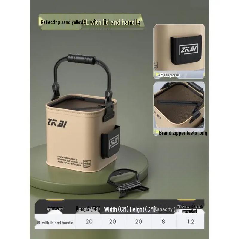 Faltbarer & tragbarer Köderbehälter für lebende Fische - Für den Außenbereich