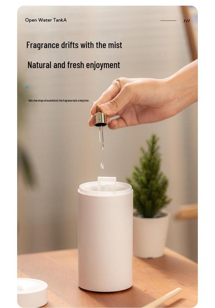 Portable Car Aromatherapy Diffuser with Seven-Color LED and USB Humidifier
