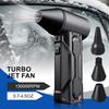 For Car RV Truck Trailer Violent Jet Turbo Fan Blowing Snow Multifunctional Portable Electric Air Duster Cleaning Blower Tool