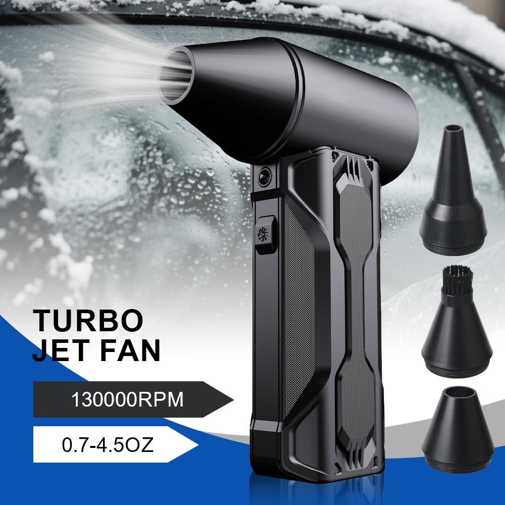 For Car RV Truck Trailer Violent Jet Turbo Fan Blowing Snow Multifunctional Portable Electric Air Duster Cleaning Blower Tool