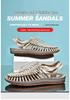 Men's Woven Casual Beach & Outdoor Sandals - Roman Style Water & Wading Shoes