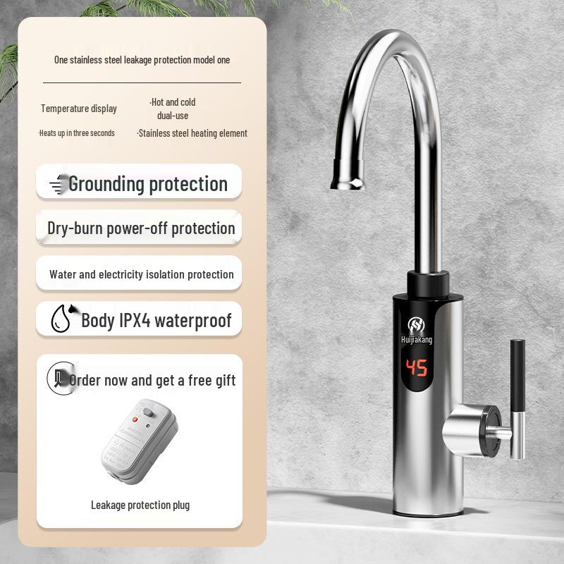 Huijiakang Dual-Use Instant Hot & Cold Electric Kitchen Faucet