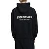 Fear of God Essentials Classic Zip-Up Hoodie Vintage Black Men Tops 192AS252071F