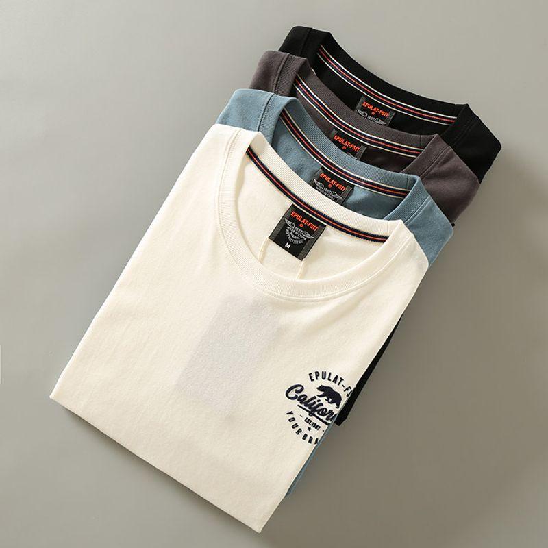 3D European and American-Style Large-Size Long-Sleeve Base T-shirt