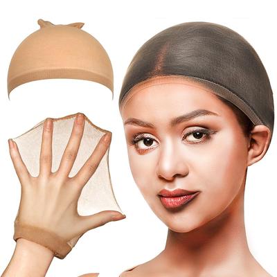 Bonnet de perruque synthétique ultra-mince invisible et respirant, bonnet de perruque en nylon extensible pour femmes, accessoires de perruque