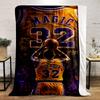 Magic Johnson Basketball Jersey Design Warm Blanket Flannel Blanket for Bedroom, Living Room, Sofa, and Nap