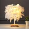 Nordic Luxury Feather Table Lamp - Elegant Bedroom Bedside Light, Creative Gift, Night Light Décor.