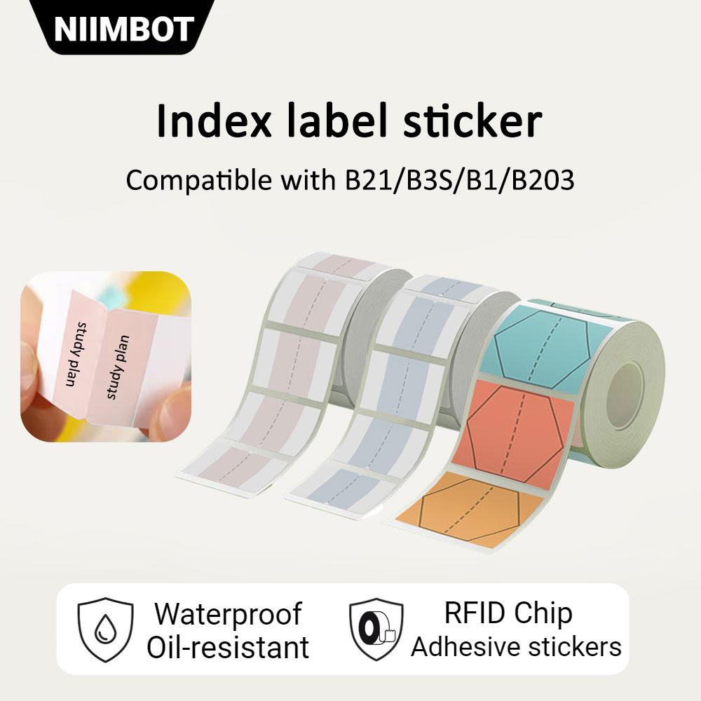 

Наклейка с индексной этикеткой Niimbot, совместимая с B21/B3S/B1/B203
