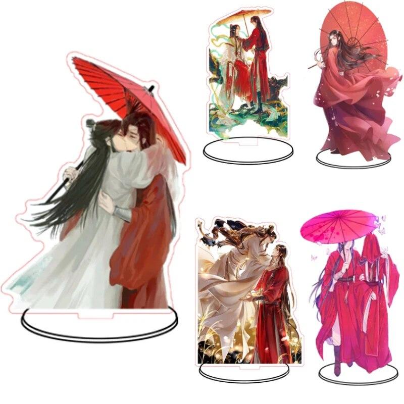 

Аниме Небесный Бог благословляет людей Tian Guan Ci Fu Xie Lian Hua Cheng Акриловая подставка Модель Мультфильм Tgcf Фигурка Держатель Вентилятор Подарок