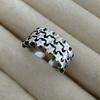 BF CLUB 925 Sterling Rings for Women Simple Geometric Handmade Irregular Retro Vintage Stars Ring Allergy For Birthday Gift