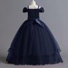 Vestido de Verano para Niñas Bordado Vestido de Princesa para Dama de Honor Niños para Niñas Fiesta Infantil Vestido de Boda
