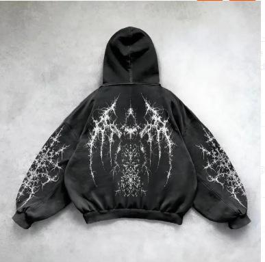 Washed hooded sweater pullover hoodie winter