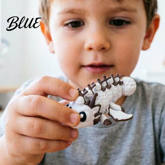 Stress Relief Dragon Flexible Sports Ball And Egg Articulated Fidget Toy 3D Egg Toy Printed with Winged Inside Desk Bendable Figure