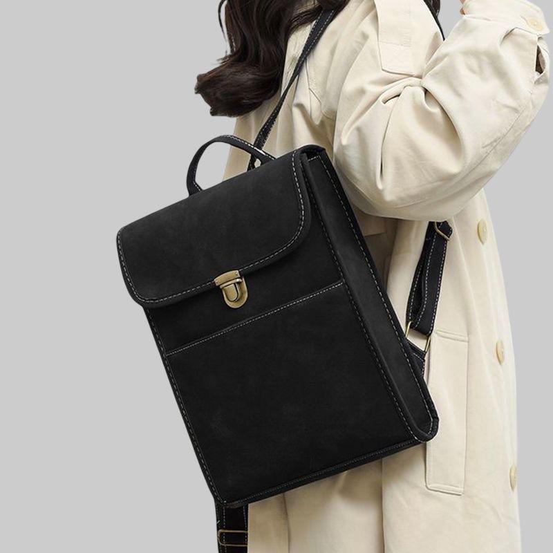 New British schoolbag 2025 computer bag senior college student casual backpack notebook retro backpack