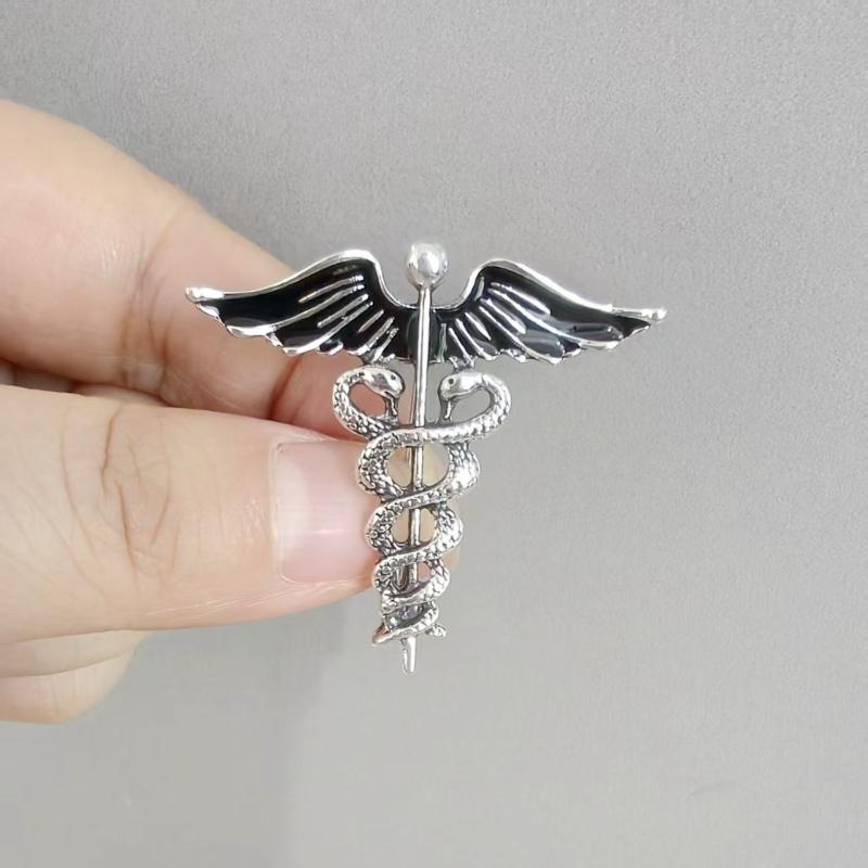 Винтажная Брошь Ангельские Крылья Змея Роскошный Значок Ангельские Крылья Воротник Одежда Металлическая Брошь Аксессуары для Корсажа Украшения Подарки A1