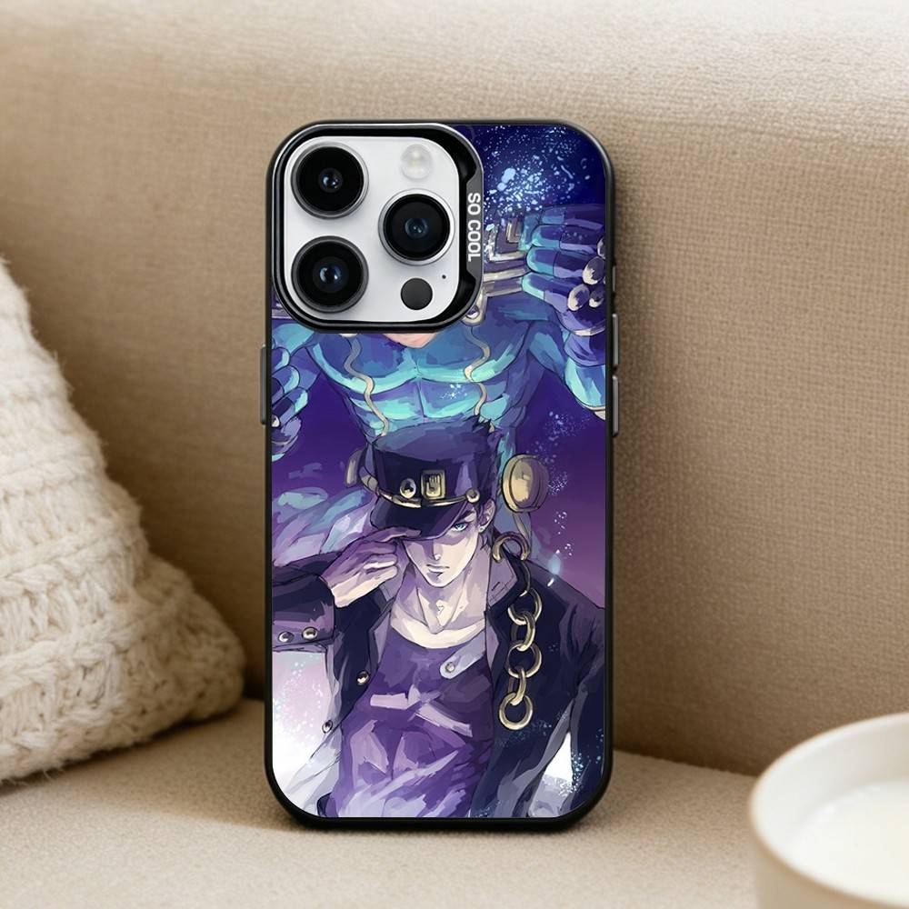 Anime J-JoJo's Bizarre Adventure HOT  Phone Case For iPhone 16,15,14,13,12,17,Pro,MAX Black Matte Shockproof Cover