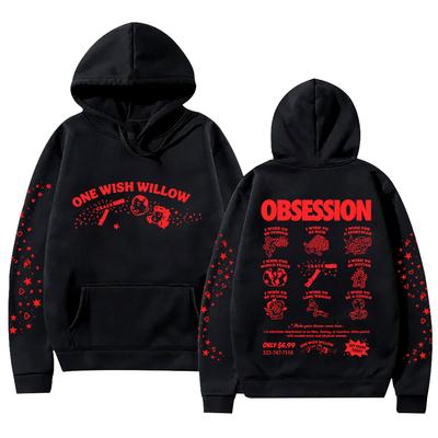 Cinegogue X Obsession One Wish Willow Hoodie Obsession Movie Merch Pullovers Casual Long Sleeve Sweatshirts Women Men Y2K Hoody