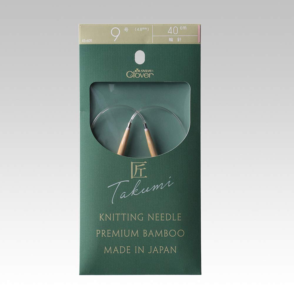Clover Takumi Circular Needles S 40cm Size 9