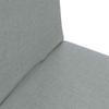 Adjustable Floor Chair Light Grey Fabric