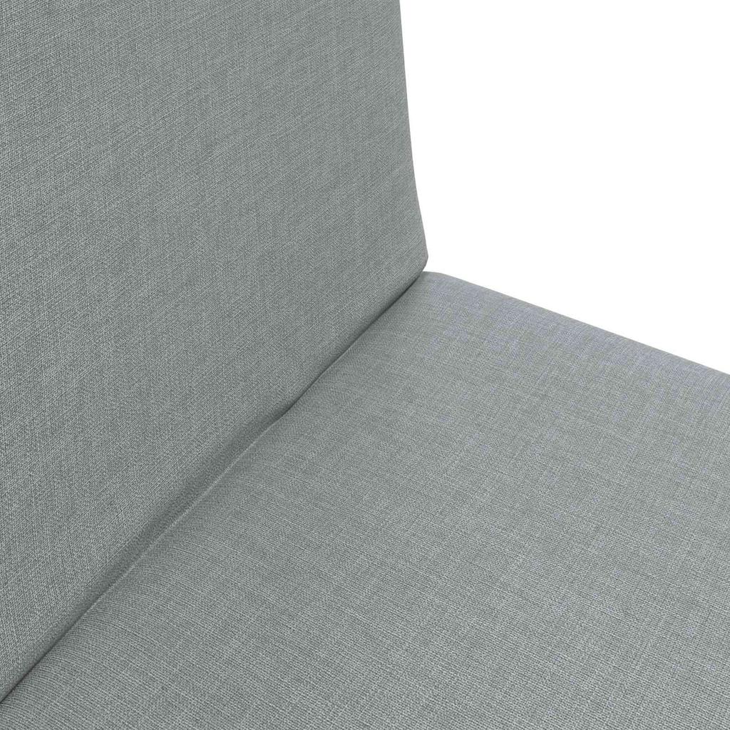 Adjustable Floor Chair Light Grey Fabric