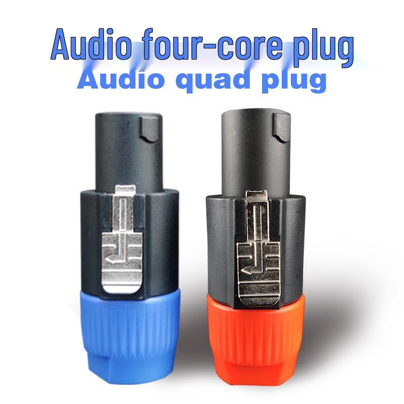 Professional Speaker Cable with NL4FC & XLR Connectors - 4-Core Sound Core for Amplifier & Stage Use