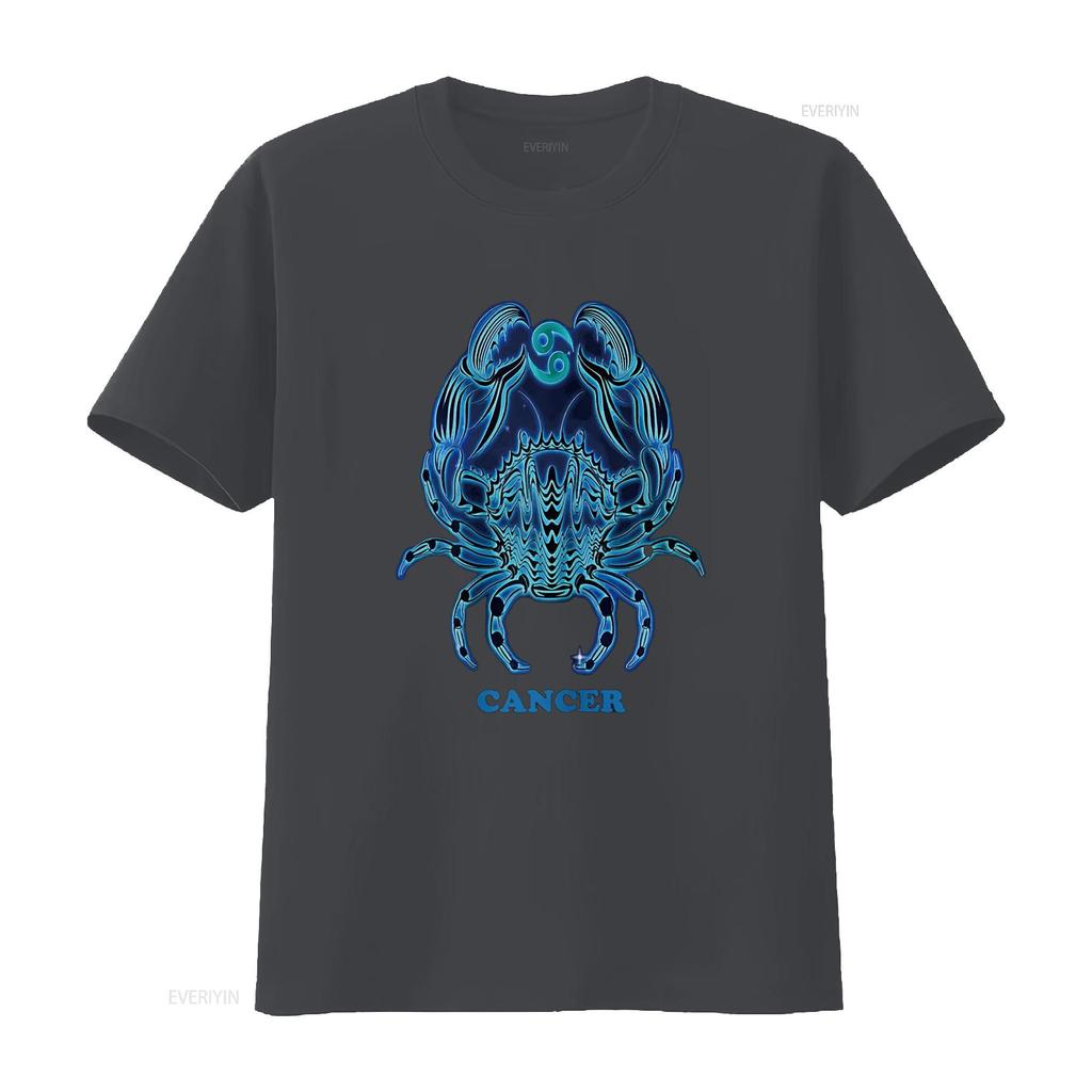 Cancer Personality Astrology Zodiac Sign Horoscope Design T Shirt vintage Washed designer clothes Top For Everyday Wear Casual