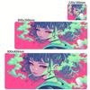 Beautiful Girl New Mouse Pad Gaming Mousepad Kawaii Anime Girl Red Deskmat ESports Office PC Mice Mat Natural Rubber Mausepad